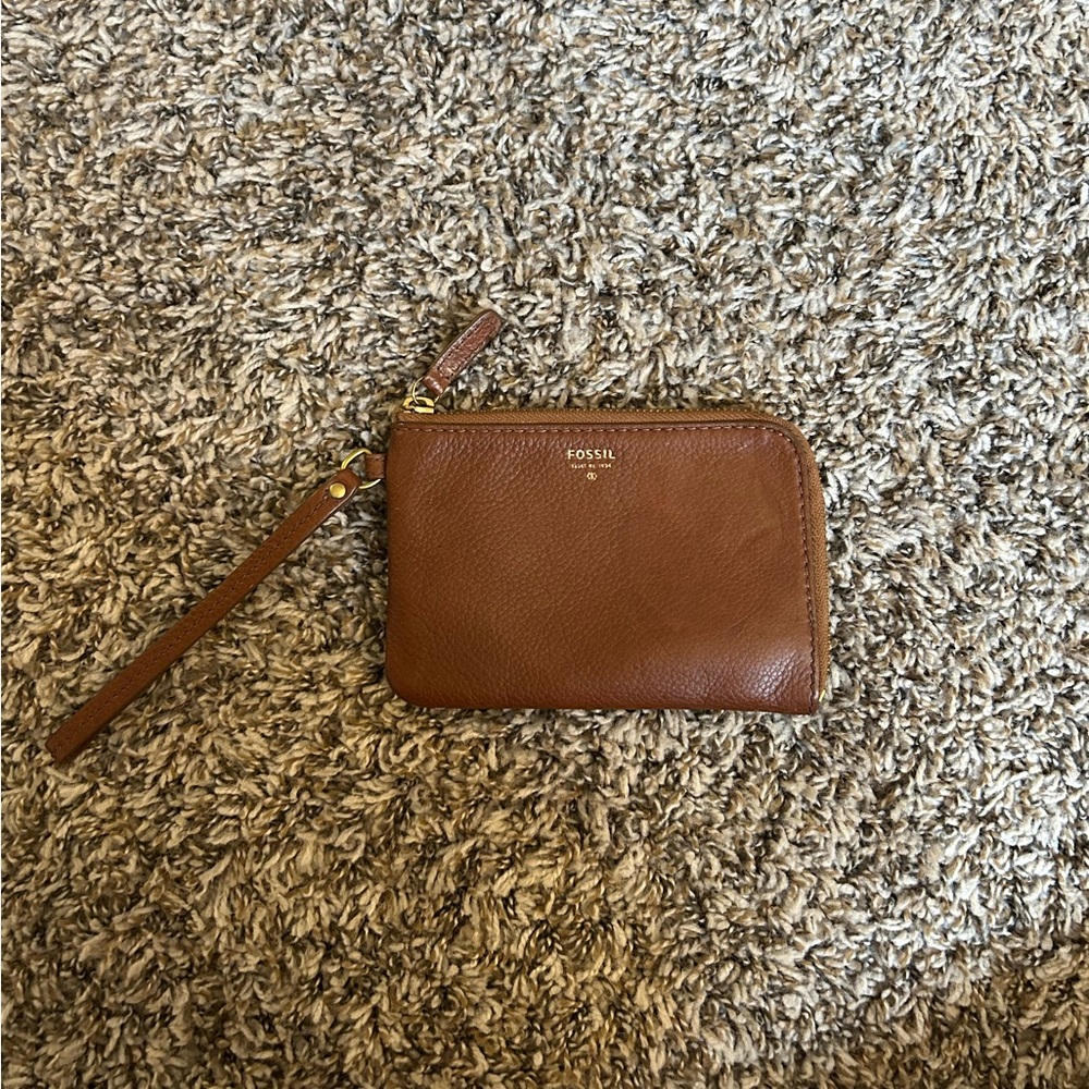 Fossil Leather Wallet Wristlet